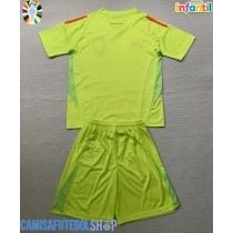Camisa de time de futebol Alemanha Goleiro Replicas 2º Equipamento Infantil Europeu 2024 Manga Curta (+ Calças curtas)
